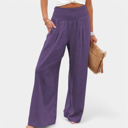 Celina Women's Wide Leg Trousers – Airy Comfort for Warm Days 9
