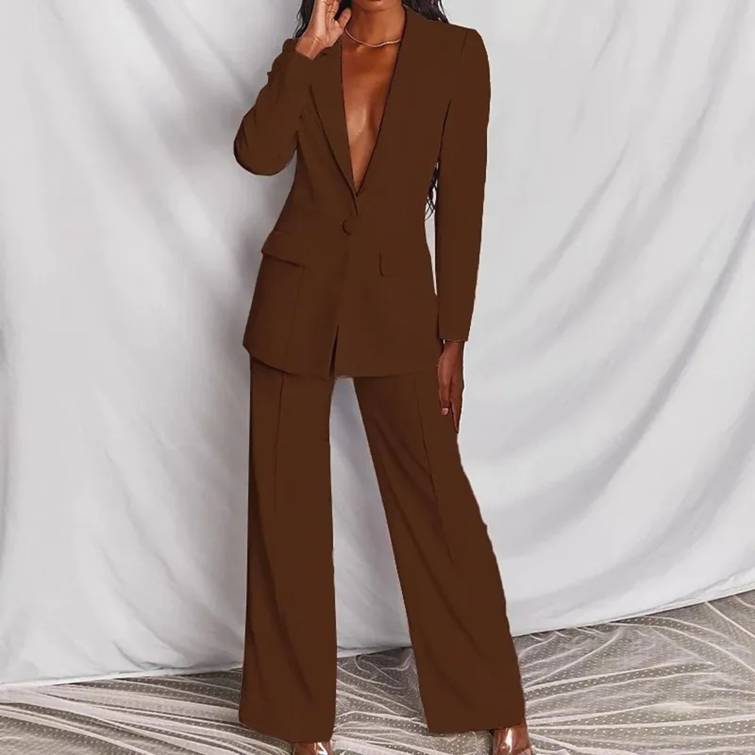 Cina Damen Blazer-Hosen-Set – Elegante Passform für Stil und Komfort 5