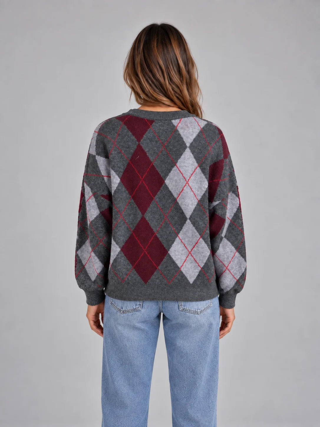 Classic Argyle Knit Jumper – Cozy Style For Every Occasion 2