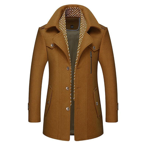 Dario Herren Wollmantel – Eleganter Stil für Kühle Wintertage 0