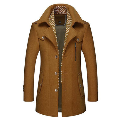 Dario Herren Wollmantel – Eleganter Stil für Kühle Wintertage 0