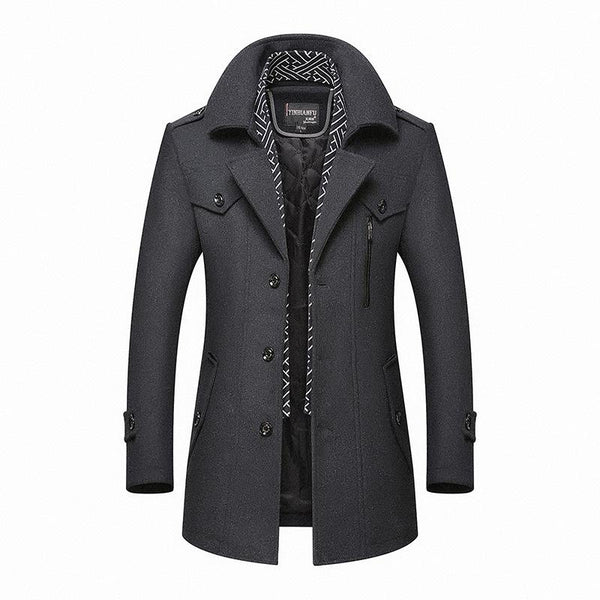 Dario Herren Wollmantel – Eleganter Stil für Kühle Wintertage 1