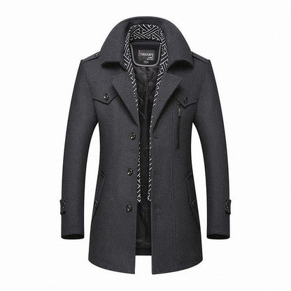 Dario Herren Wollmantel – Eleganter Stil für Kühle Wintertage 1