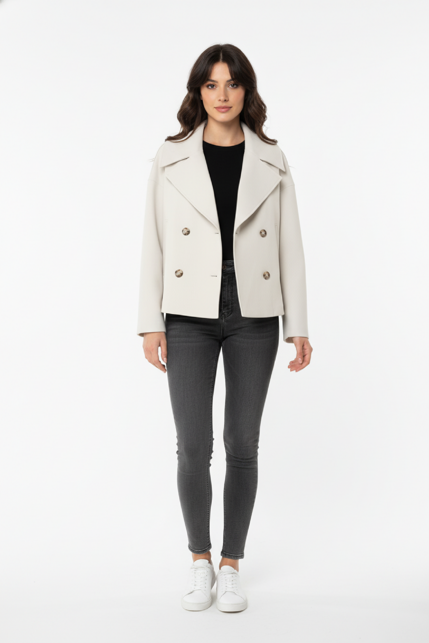 Elara Women's Coat – Lightweight Wool Blend for Cozy Winter Style 0