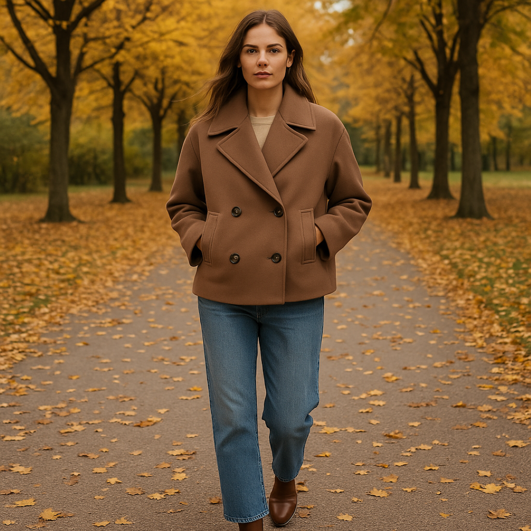Elara Women's Coat – Lightweight Wool Blend for Cozy Winter Style 8