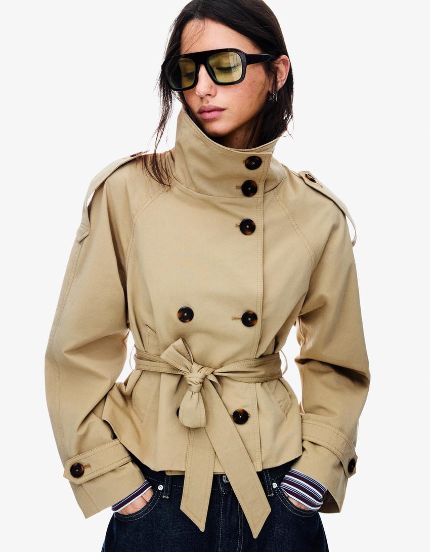 Elara Women's Lightweight Trench Coat – Structured Design for Stylish Layering 10