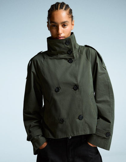 Elara Women's Lightweight Trench Coat – Structured Design for Stylish Layering 7