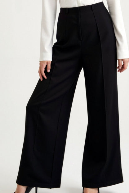 Trousers Women - Relaxed Baggy Mid-Rise Trousers