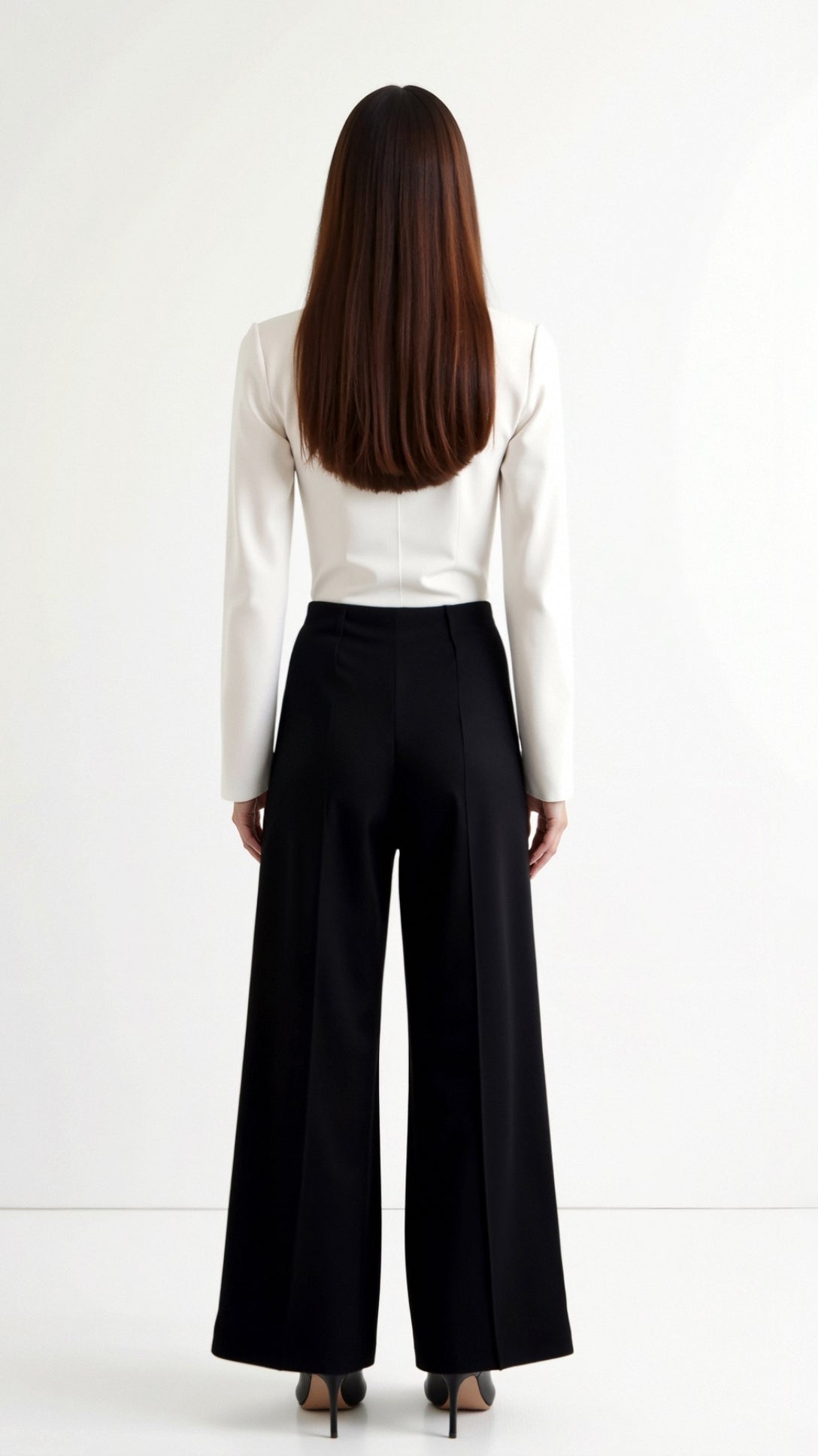 Trousers Women - Relaxed Baggy Mid-Rise Trousers