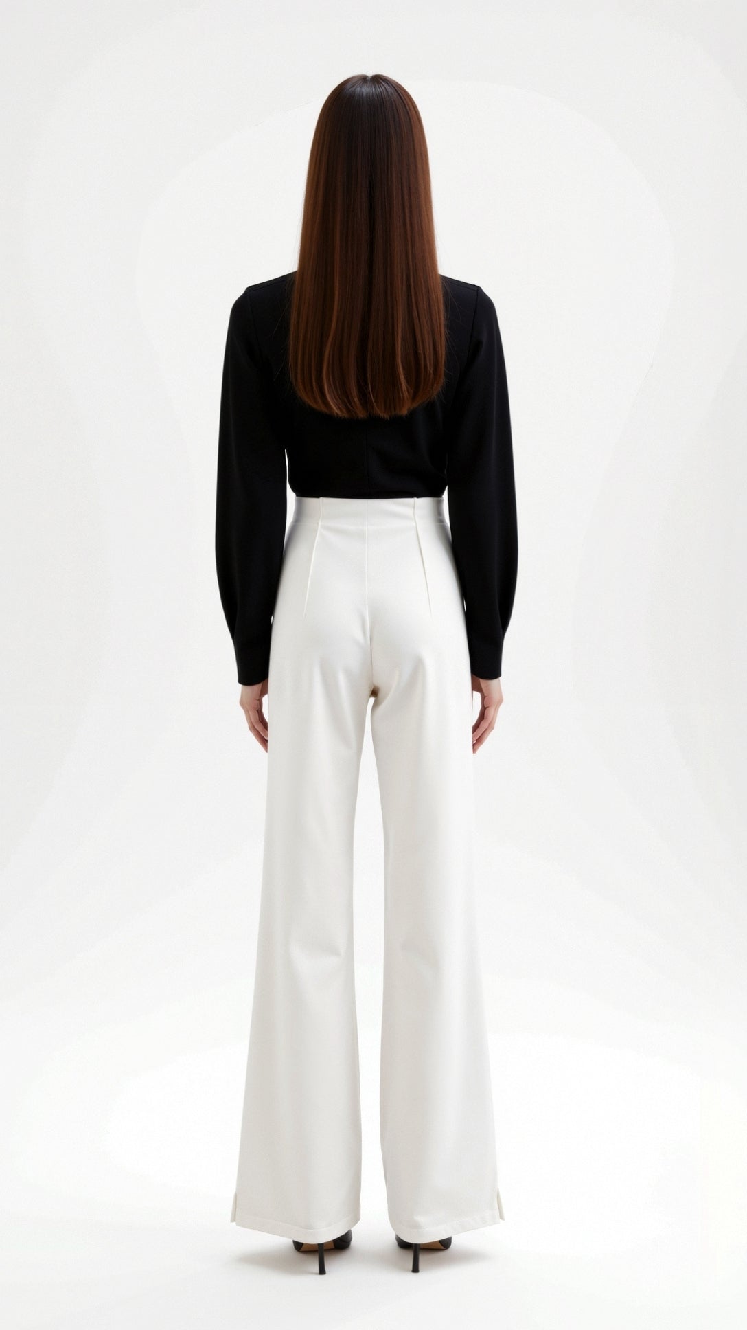Trousers Women - Relaxed Baggy Mid-Rise Trousers