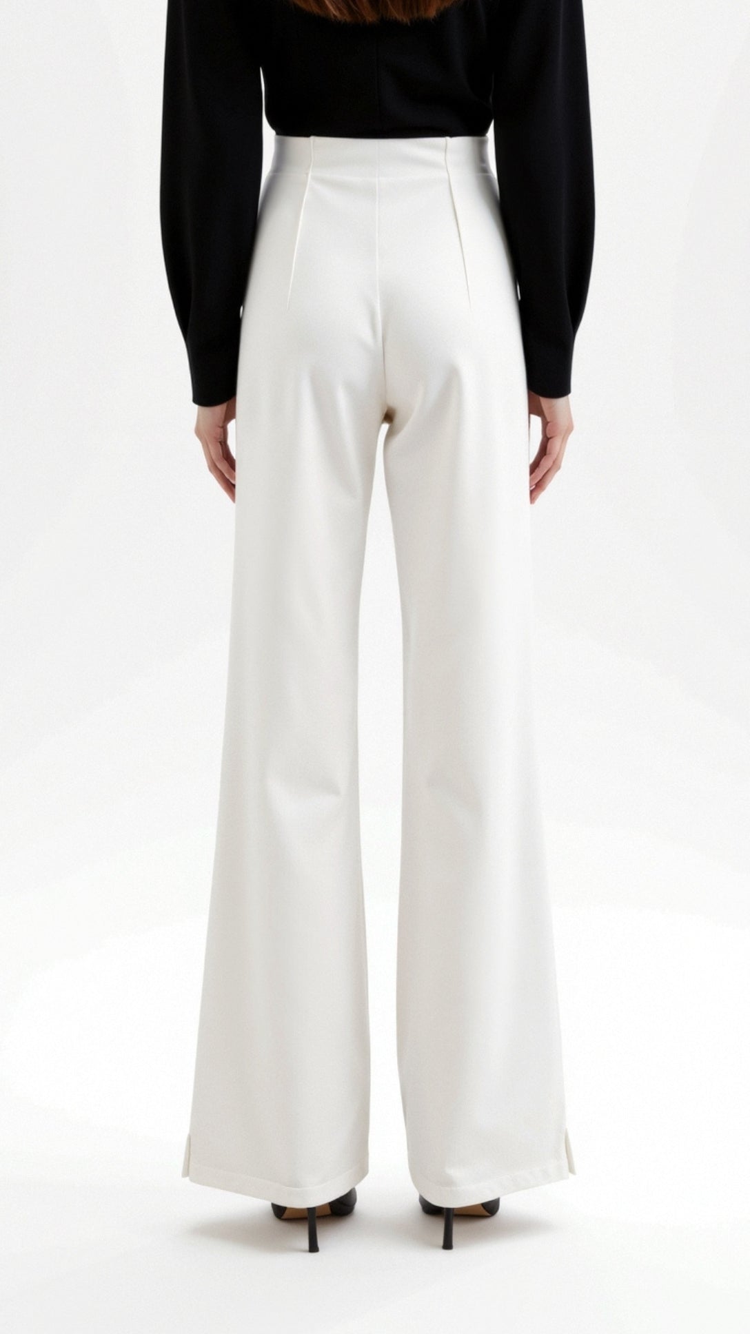 Trousers Women - Relaxed Baggy Mid-Rise Trousers