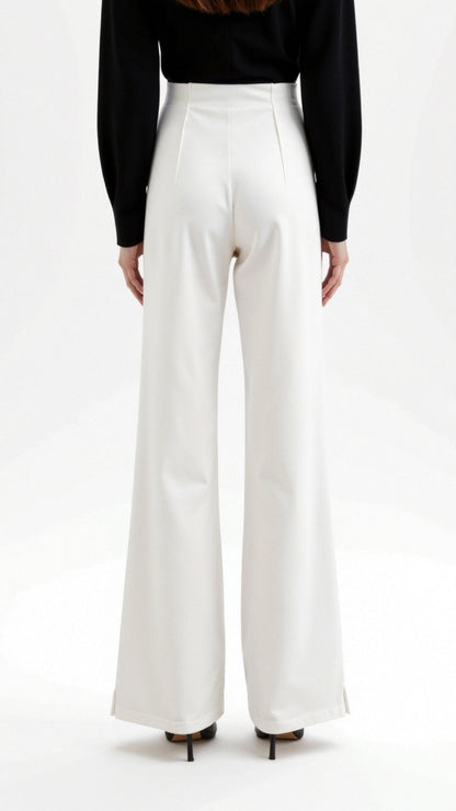 Trousers Women - Relaxed Baggy Mid-Rise Trousers