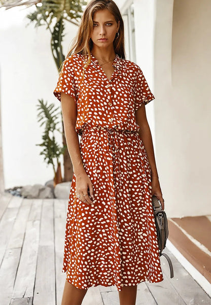 Elyssa Women's Midi Dress – Breathable Fabric for Stylish Summer Comfort 9