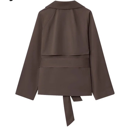 Elysse Women's Trench Coat – Double-Breasted Stylish Autumn Outerwear 1