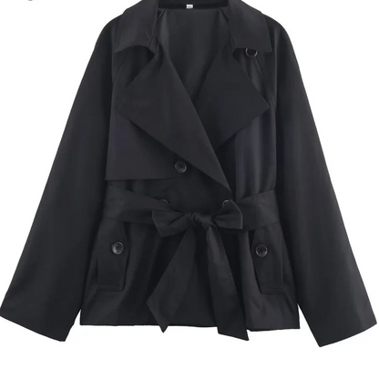 Elysse Women's Trench Coat – Double-Breasted Stylish Autumn Outerwear 5
