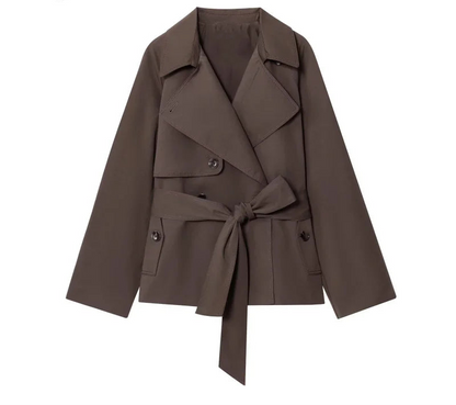 Elysse Women's Trench Coat – Double-Breasted Stylish Autumn Outerwear 6