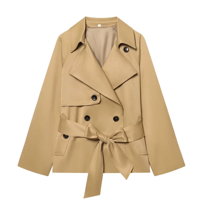 Elysse Women's Trench Coat – Double-Breasted Stylish Autumn Outerwear 7