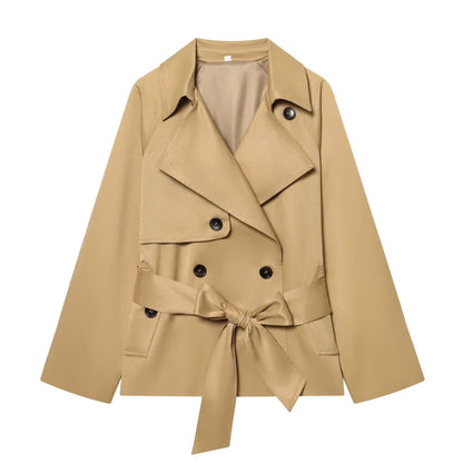 Elysse Women's Trench Coat – Double-Breasted Stylish Autumn Outerwear 7