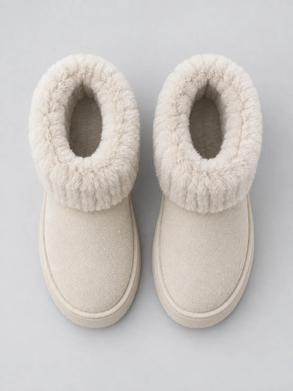 Faux Fur Women's Ankle Boots – Cozy Comfort for Cold Days 2