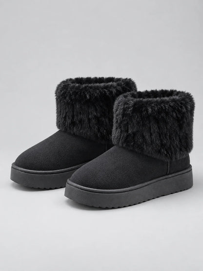 Faux Fur Women's Ankle Boots – Cozy Comfort for Cold Days 5