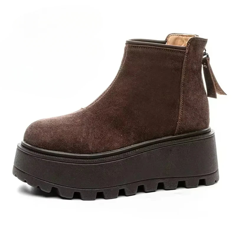 Faylen Women's Ankle Boots – Suede Chelsea Design for Stylish Winter Comfort 6