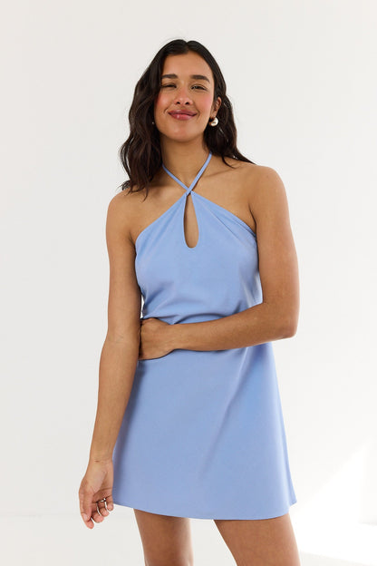 Fiona Women's Summer Dress – Trendy Halter Neck Mini for Warm Days 6