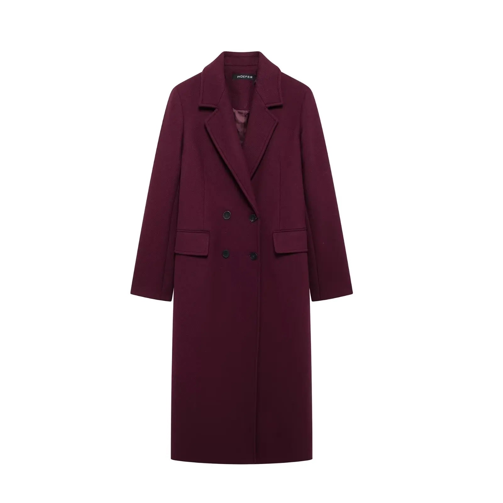 Hedra Women's Winter Coat – Double Breasted Lapel Jacket for Chic Style 6