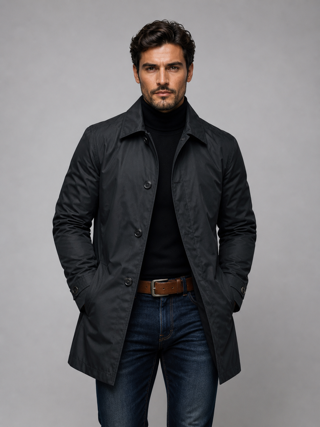 Heston Men's Tailored Coat – Structured Design for Smart-Casual Style 4