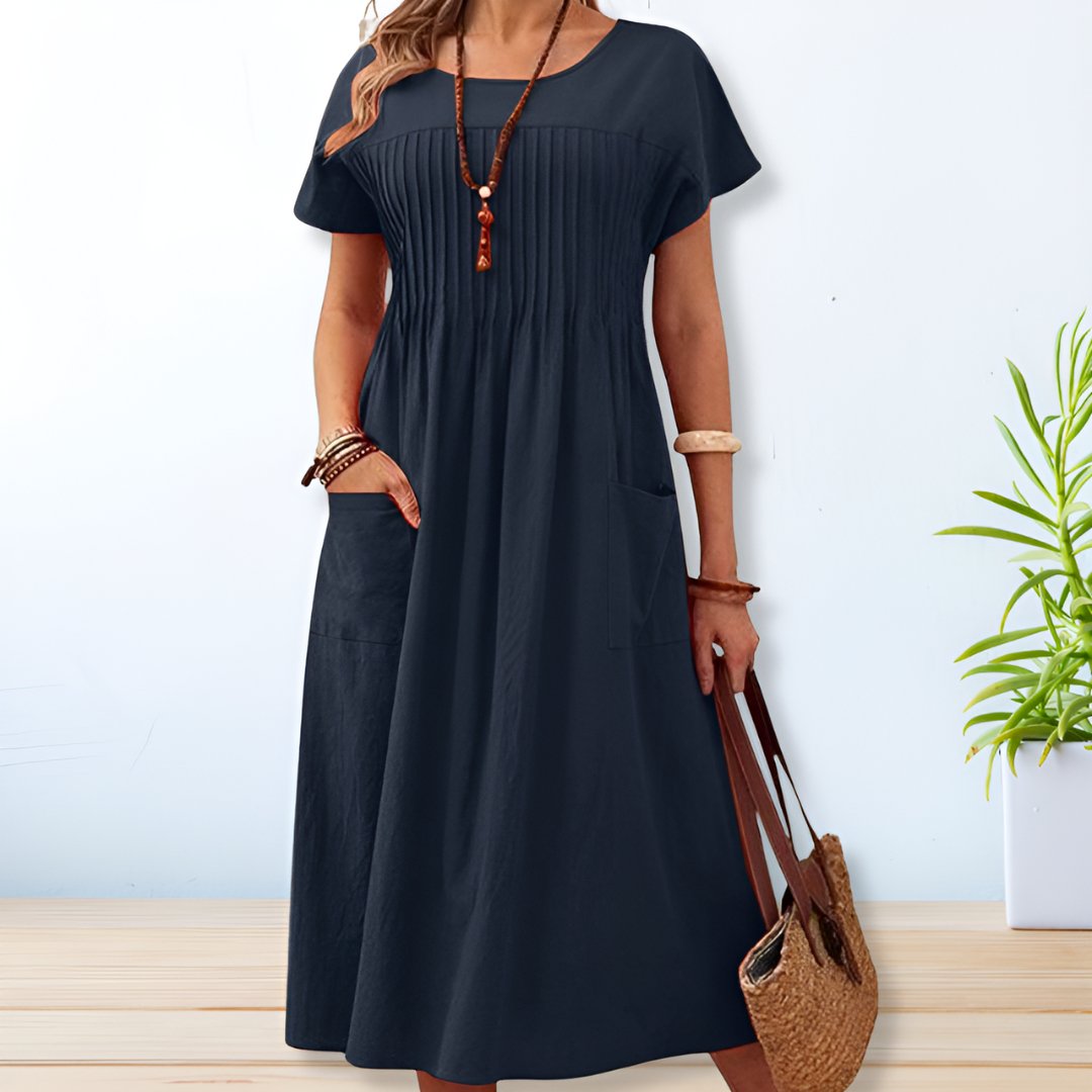 Jalina Relaxed Fit Day Dress – Breathable Comfort All-Day Wear 0