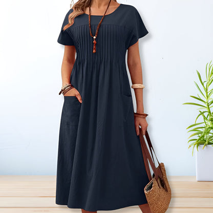 Jalina Relaxed Fit Day Dress – Breathable Comfort All-Day Wear 0