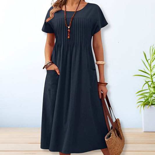 Jalina Relaxed Fit Day Dress – Breathable Comfort All-Day Wear 0