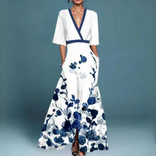 Jessa Elegant Maxi Dress – Floral Pattern Graceful Comfort 1