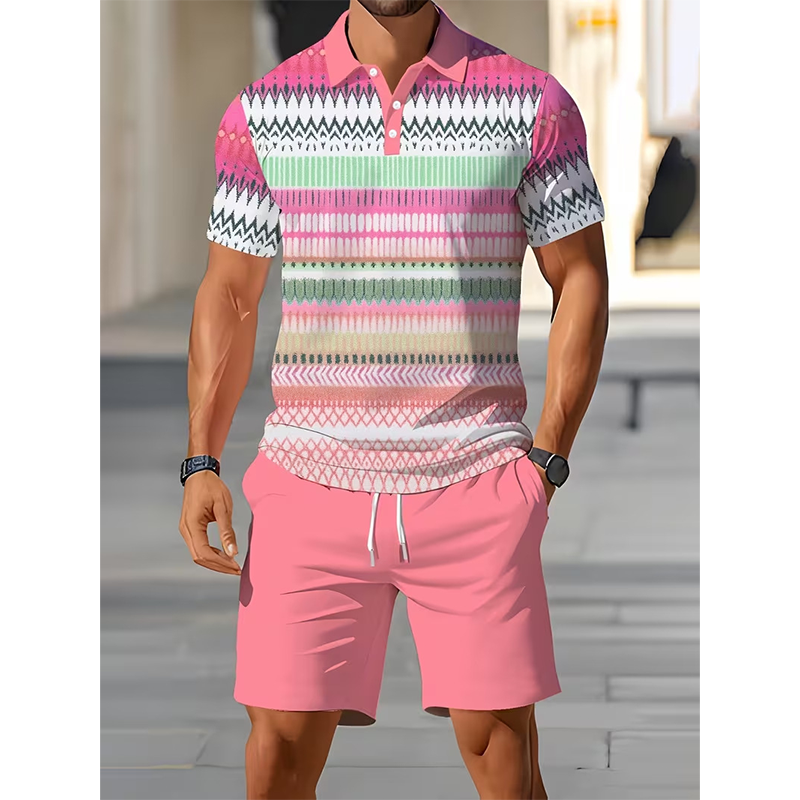 Kairo Men's Set – Breathable Two-Piece Shorts and T-Shirt for Summer 11