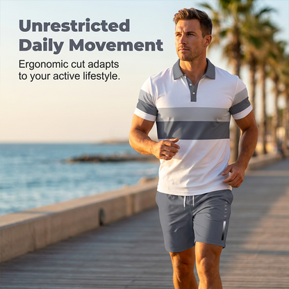 Kairo Men's Set – Breathable Two-Piece Shorts and T-Shirt for Summer 7