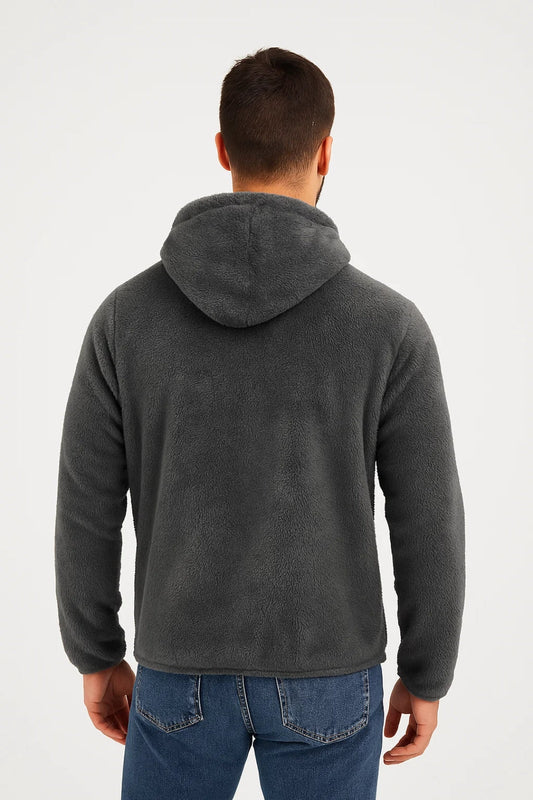 Karo Hoodie Für Herren – Weiches Teddyfleece Für Kalte Tage 1