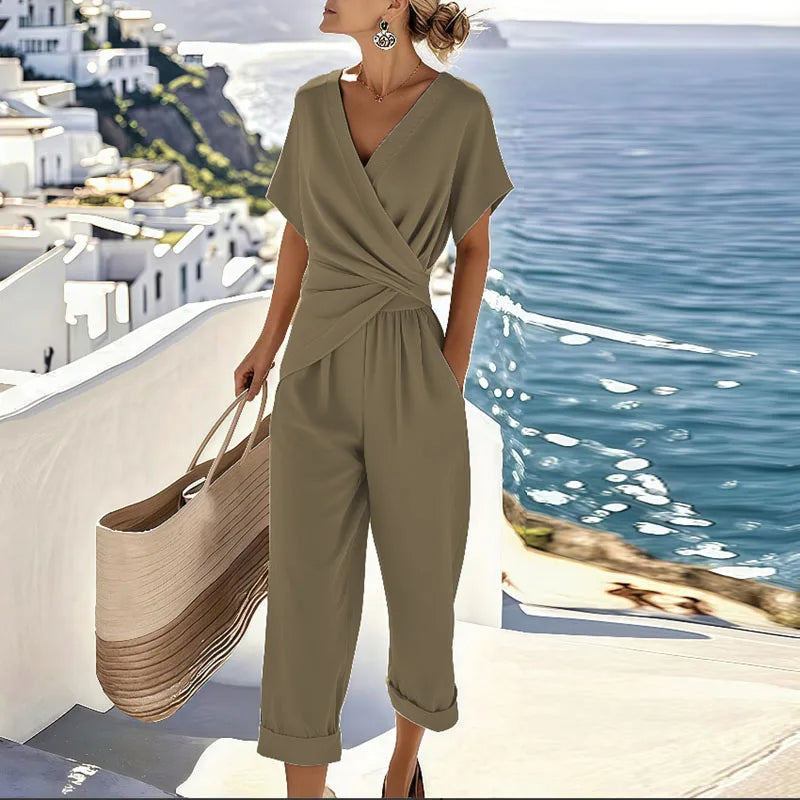 Kendra Women's Set Loungewear – Flattering Wrap Design for Effortless Style 2