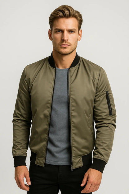 Kimo Herren Bomberjacke – Zeitloser Stil mit Reißverschlussdetails 4