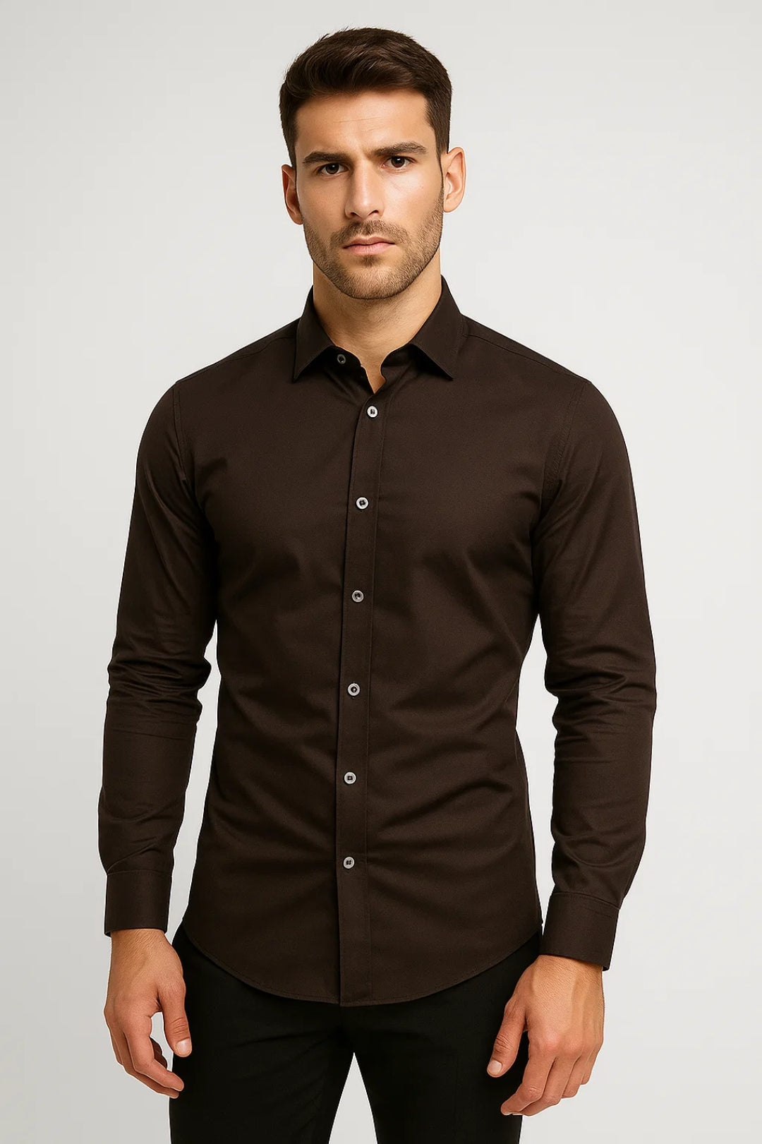 Kimo Herren Slim-Fit Hemd – Elegantes Design für Business und Freizeit 2