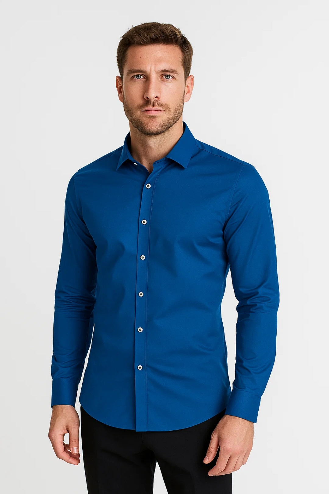 Kimo Herren Slim-Fit Hemd – Elegantes Design für Business und Freizeit 3
