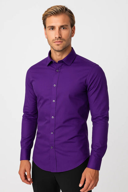 Kimo Herren Slim-Fit Hemd – Elegantes Design für Business und Freizeit 4