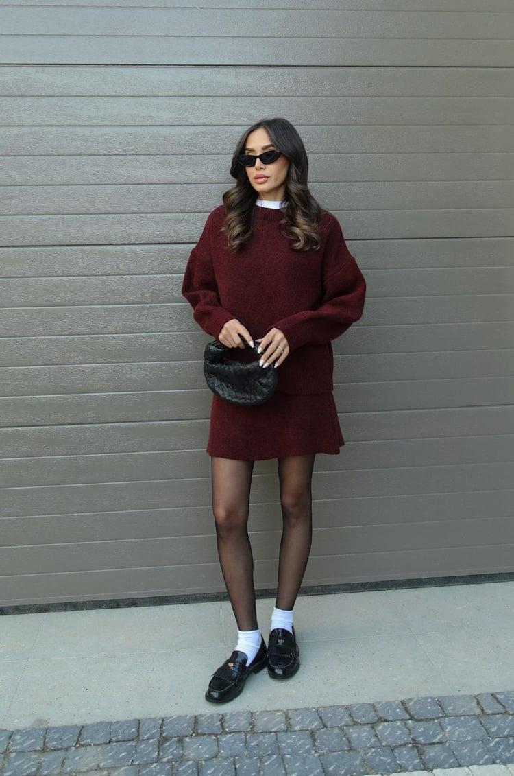 Kira Women's Cozy Sweater and Skirt Set – Elegant Warmth for Any Occasion 2