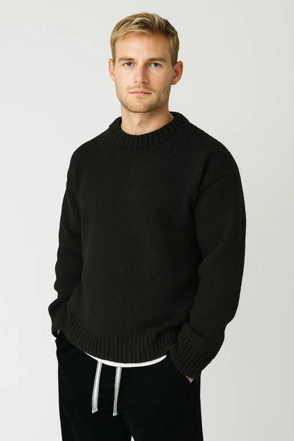 Kraft Herren Oversize-Pullover – Grobstrick für Lässigen Stil 0