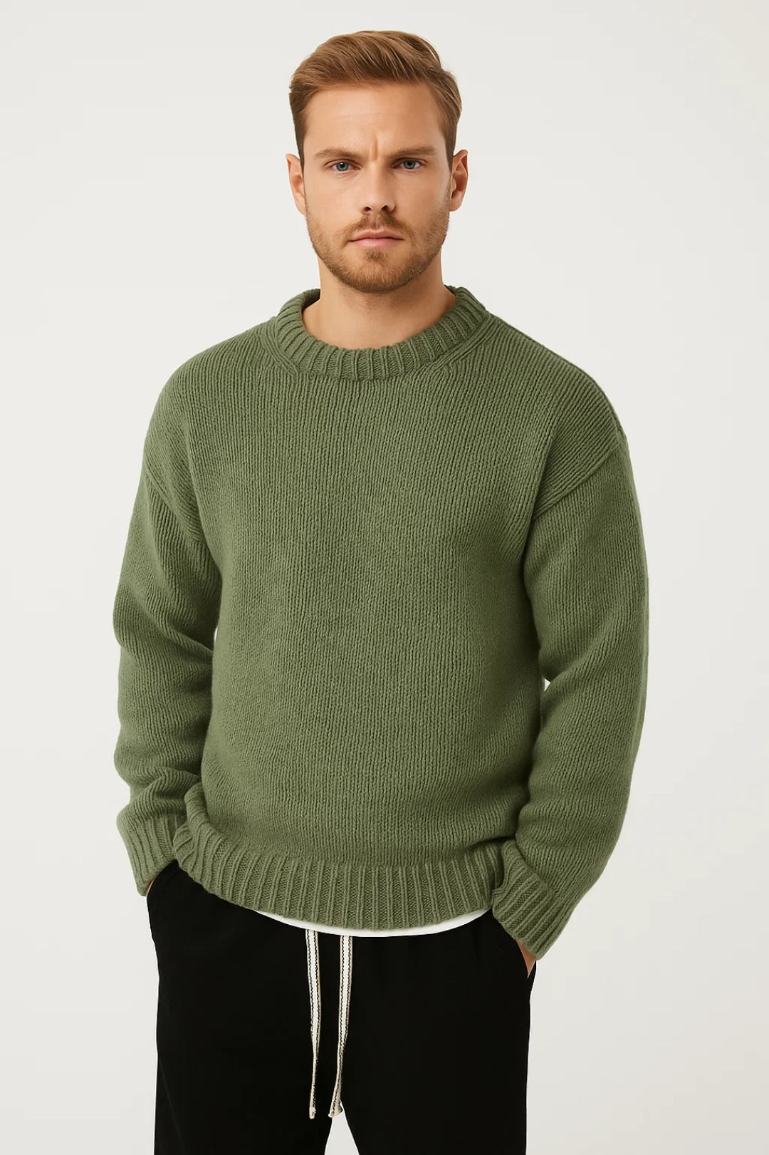 Kraft Herren Oversize-Pullover – Grobstrick für Lässigen Stil 2