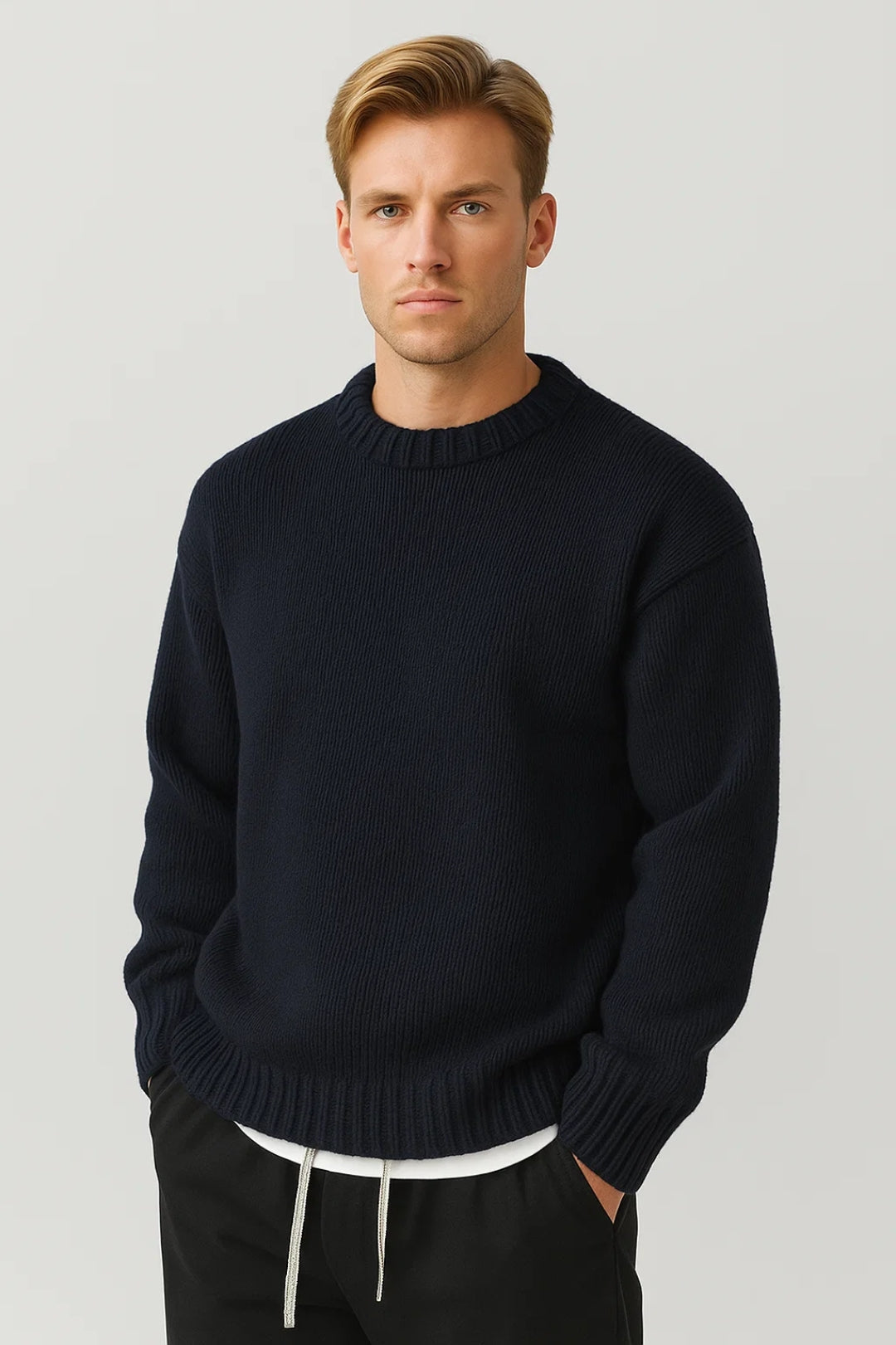 Kraft Herren Oversize-Pullover – Grobstrick für Lässigen Stil 4
