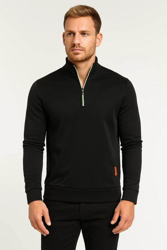 Kraft Herrenpullover – Sportlicher Half-Zip für Bequemen Alltag 0