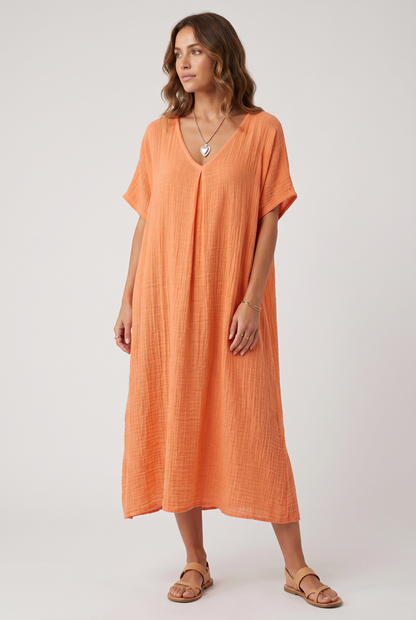 Lana Women's Elegant Linen Dress – Lightweight Summer Comfort 1