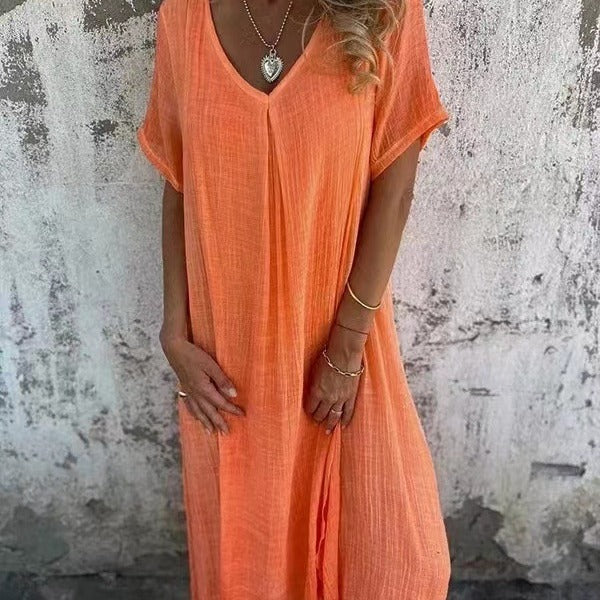 Lana Women's Elegant Linen Dress – Lightweight Summer Comfort 2