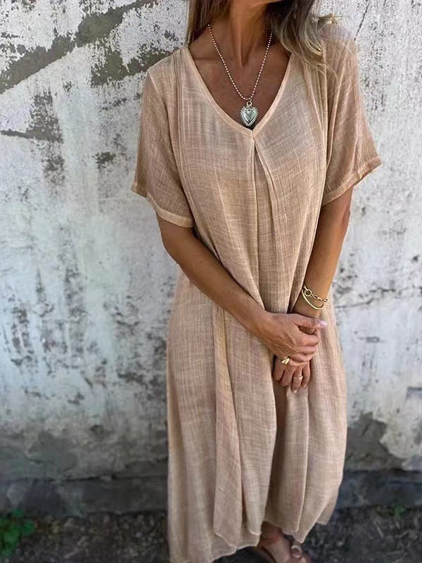 Lana Women's Elegant Linen Dress – Lightweight Summer Comfort 5