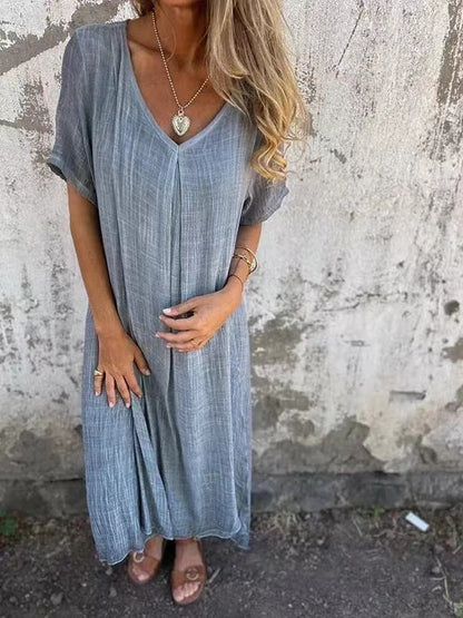 Lana Women's Elegant Linen Dress – Lightweight Summer Comfort 6