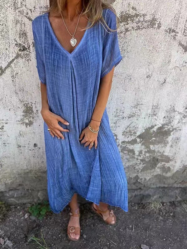 Lana Women's Elegant Linen Dress – Lightweight Summer Comfort 7